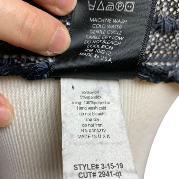 JTB brand floral mesh overlay silver elbow length shirt size medium - Picture 5 of 7